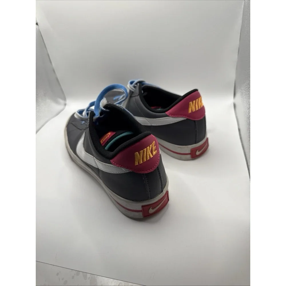 Nike Sweet Classic Blue Leather Sneakers Casual Low Shoes Women's Size 8.5 #8